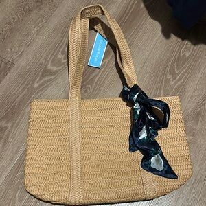 Draper James straw purse tote